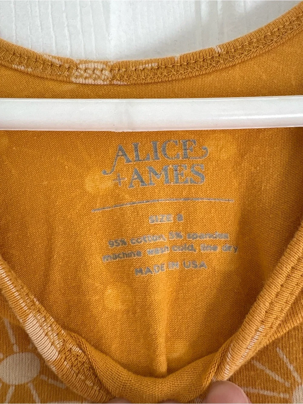 Alice + Ames soft mustard